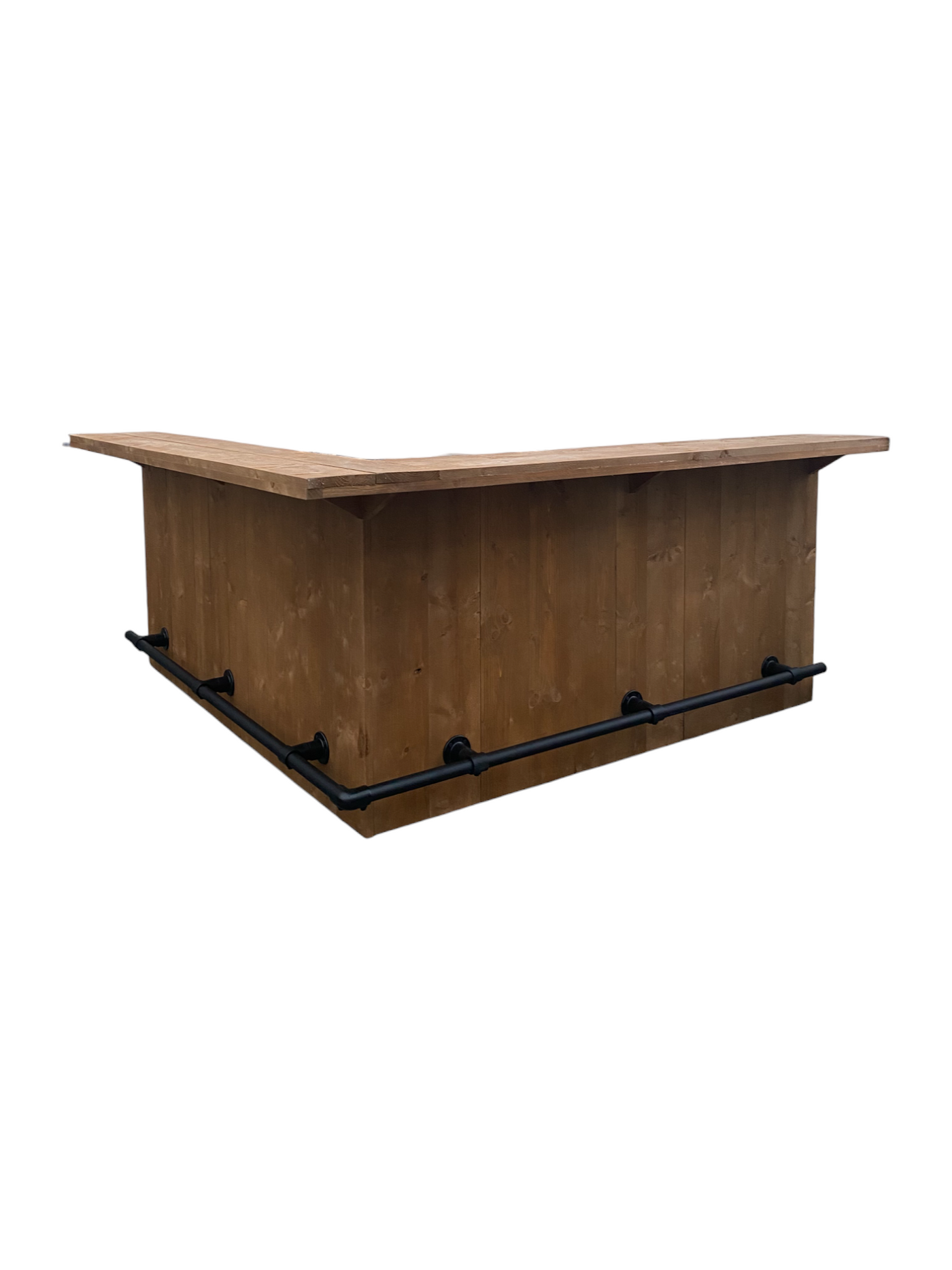 Bar L-vorm 250 x 240 cm Old Brown Licht