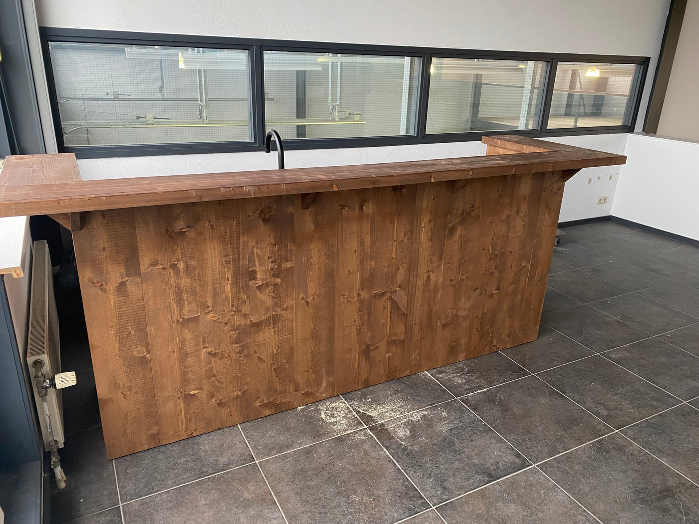 Bar Recht 270 cm Old Brown Donker