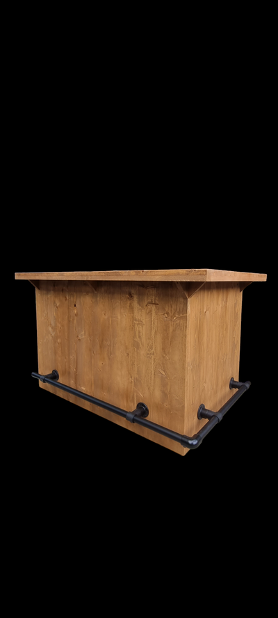 Bar L-vorm 180 x 120 cm Old Brown Licht