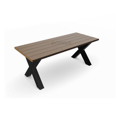 Steigerhouten Eettafel 200 x 85 cm X-Poot